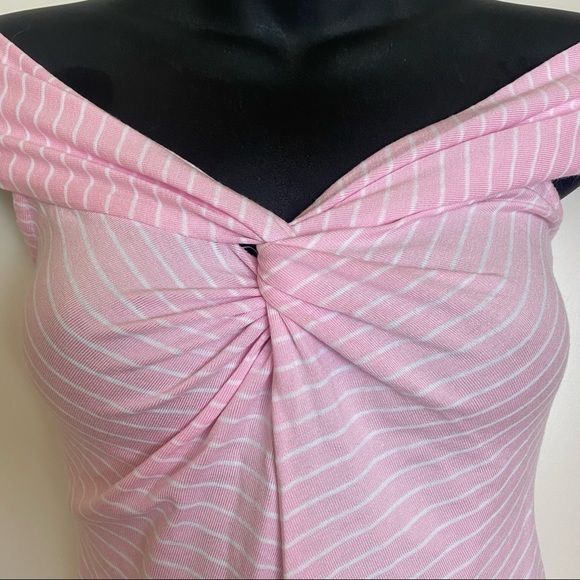 Buckle Fresh Wear Twist Front Off the Shoulder Top - Picture 2 of 7